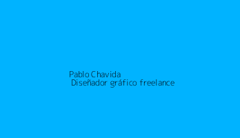 Pablo Chavida | Diseñador gráfico freelance